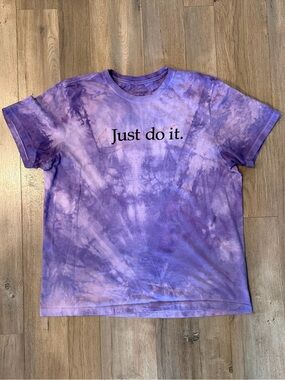 Nike Purple Tie-Dye 'Just do it.' Tee